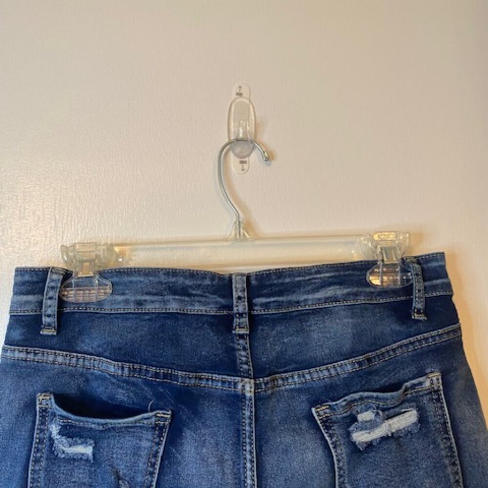 Shein Blue Jean distress jean shorts - Picture 11 of 14